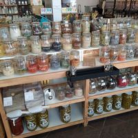 The spice pots are the cutest at Astuces en vrac in Montgeron