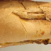 Vegan chop cheese hero at Vegan Deli in New York City