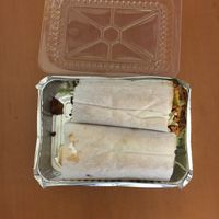 Take out chop cheese at Vegan Deli in New York City