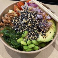 Vegan Poke Bowl at Kalma Poké Bar in Bilbao