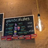 Slushies were all in green color so all vegan today at Sbrino in Florence