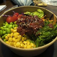 Marinated Watermelon Poke Bowl at The Plant Food  in Central Singapore