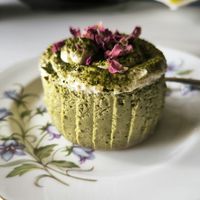 matcha tofu cheesecake at The Plant Food  in Central Singapore