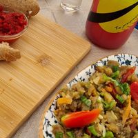 Eggplantsalad & Fava at Agora Greek Restaurant-Bar in Kos