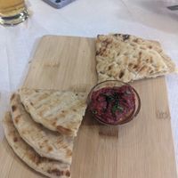 Bread with tomato at Agora Greek Restaurant-Bar in Kos