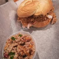 Full moon with bulgar at Crescent Moon Cafe in Hickory