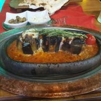 Eggplant Karnıyarık at Hidden Garden  in Istanbul