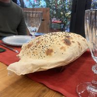 free bread  at Hidden Garden  in Istanbul