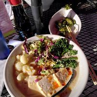 Veggie ramen at Craft Ramen in Santa Barbara