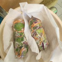 Spring rolls at Crisp in Roatan