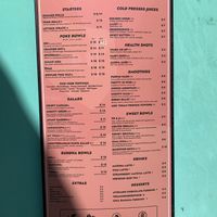 Menu on day visited: Jan ‘25  at Crisp in Roatan