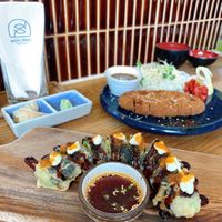 Avocado sushi  at WAKI WAKI Veggie Sushi in Bangkok