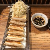 Classic gyozas  (so good!) at WAKI WAKI Veggie Sushi in Bangkok