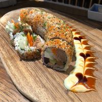 Waki Waki maki (very tasty) at WAKI WAKI Veggie Sushi in Bangkok