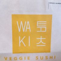 We had to take away we got too much, it didn’t go to waste!!  at WAKI WAKI Veggie Sushi in Bangkok