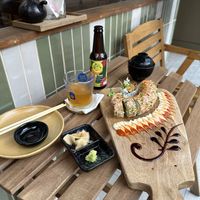   at WAKI WAKI Veggie Sushi in Bangkok