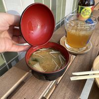 Miso soup was free  at WAKI WAKI Veggie Sushi in Bangkok