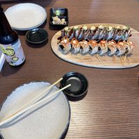 Delicious food!   at WAKI WAKI Veggie Sushi in Bangkok