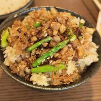 Garlic fried rice Jan25 at WAKI WAKI Veggie Sushi in Bangkok