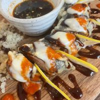 Jackfruit tuna fighter   at WAKI WAKI Veggie Sushi in Bangkok