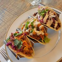 Tacos! Yum Yum, Buffalo, and BBQ Jackfruit at Green Street Eatery in Levittown