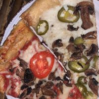 Option of marinara or olive oil and garlic base  at Mellow Mushroom in Fredericksburg