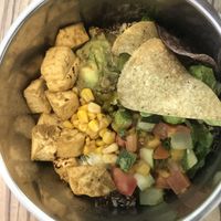 buritto bowl  at Ahimsa Sanctuary in Central Singapore