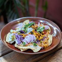 Vegan Loaded Tortilla Chips at Ahimsa Sanctuary in Central Singapore