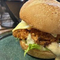 Spicy Burger   at Ahimsa Sanctuary in Central Singapore