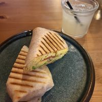 Tex mex and ginger lemonade  at Ahimsa Sanctuary in Central Singapore