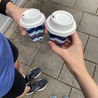x2 oat milk “magic” coffees at Bould Brothers Coffee - Regent St in Cambridge