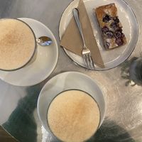 oat potions with blueberry and lemon slice   at Bould Brothers Coffee - Regent St in Cambridge