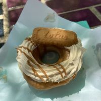 Biscoff cream donut   at TODCO in South Yarra