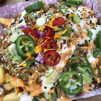 Shawarma Kapsalon! Great!  at Vegan Junk Food Bar - Cologne in Cologne
