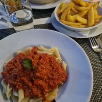 Penne bolognese at Louro & Salsa in Albufeira