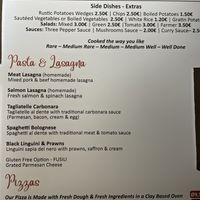 English menu  at Louro & Salsa in Albufeira