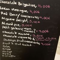 Dessert menu (english)  at Louro & Salsa in Albufeira