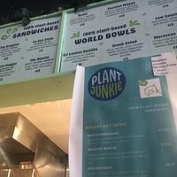 Great menu  at Plant Junkie Chicago in Chicago