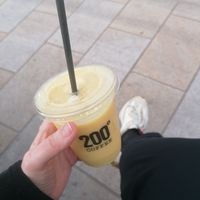 Passion fruit smoothie at 200 Degrees Coffee in Lincoln
