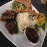 Vegan casado, with dulce  at Soda Sánchez in Quepos