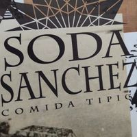 Indoors at Soda Sánchez in Quepos