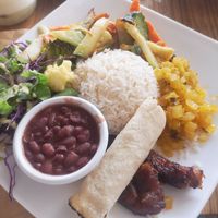 Casado vegan at Soda Sánchez in Quepos