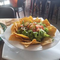 Nachos (withou the cheese) at Soda Sánchez in Quepos