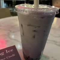 Taro vanilla w oat milk  at Spot of Tea in Washington
