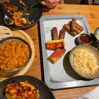 Vegan BBQ plate  at OhniskO Fire Dining & Brew Bar in Kosice