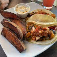 Portabello tacos with Sweet Potato Jojos at Last Chance Pub & Cider Mill in Billings