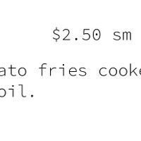 Vegan menu at Left Coast Burger Company in Bend