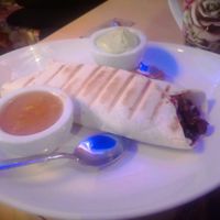 Burrito judias at Shangri-La in Merida