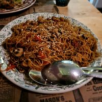 Fideos de arroz com verduras at Shangri-La in Merida