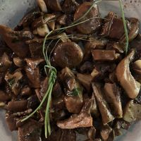 Wok de setas de temporada #Veganuary at Shangri-La in Merida